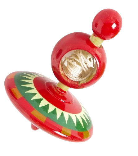 GHOOMIYO Traditional Pull string Spinning Toy Game