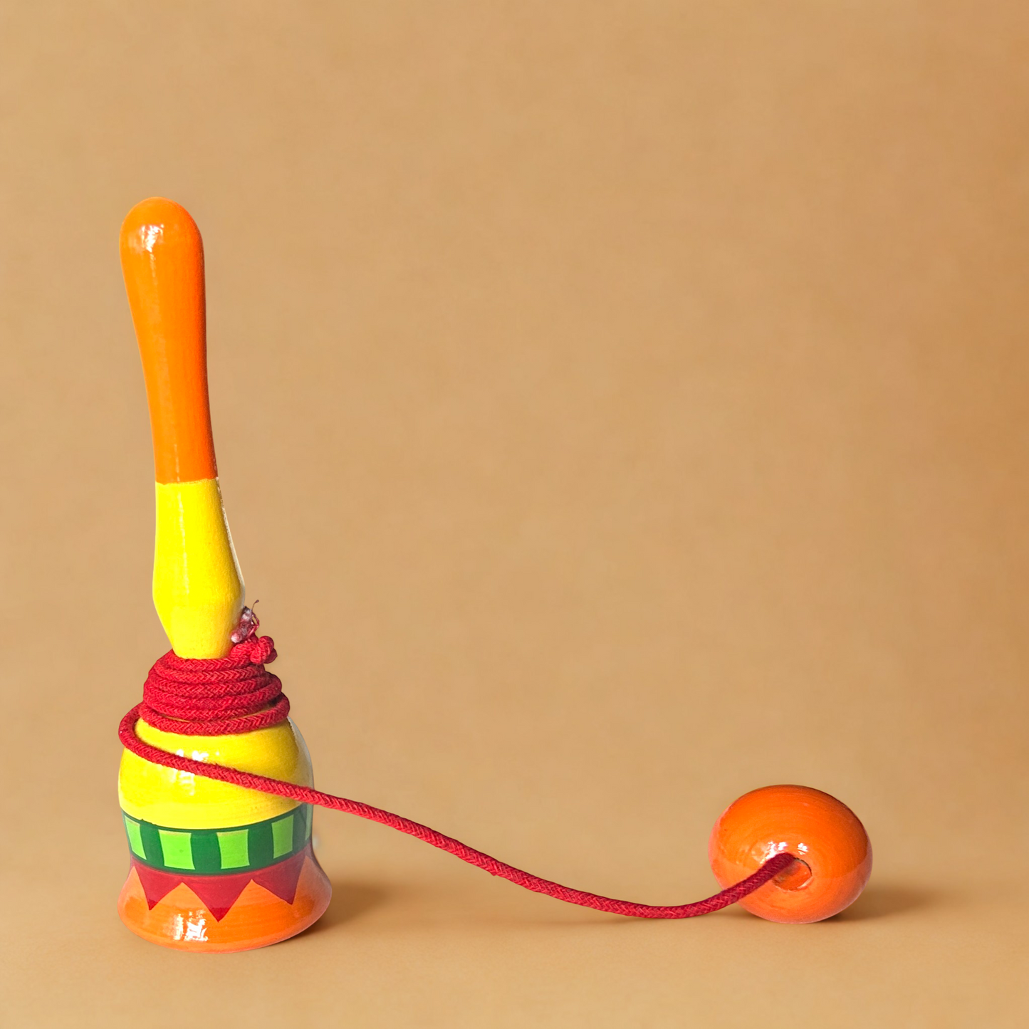 CUP AND BALL Classic wooden Skill Toy Game