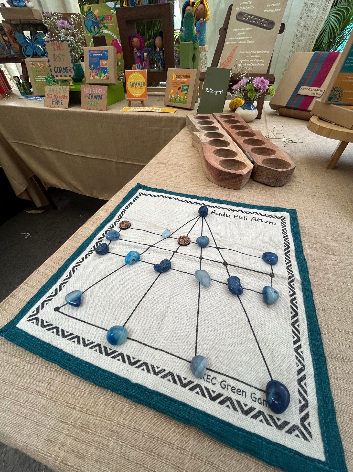 AADU PULI AATAM Traditional Goats and Tigers Board Game
