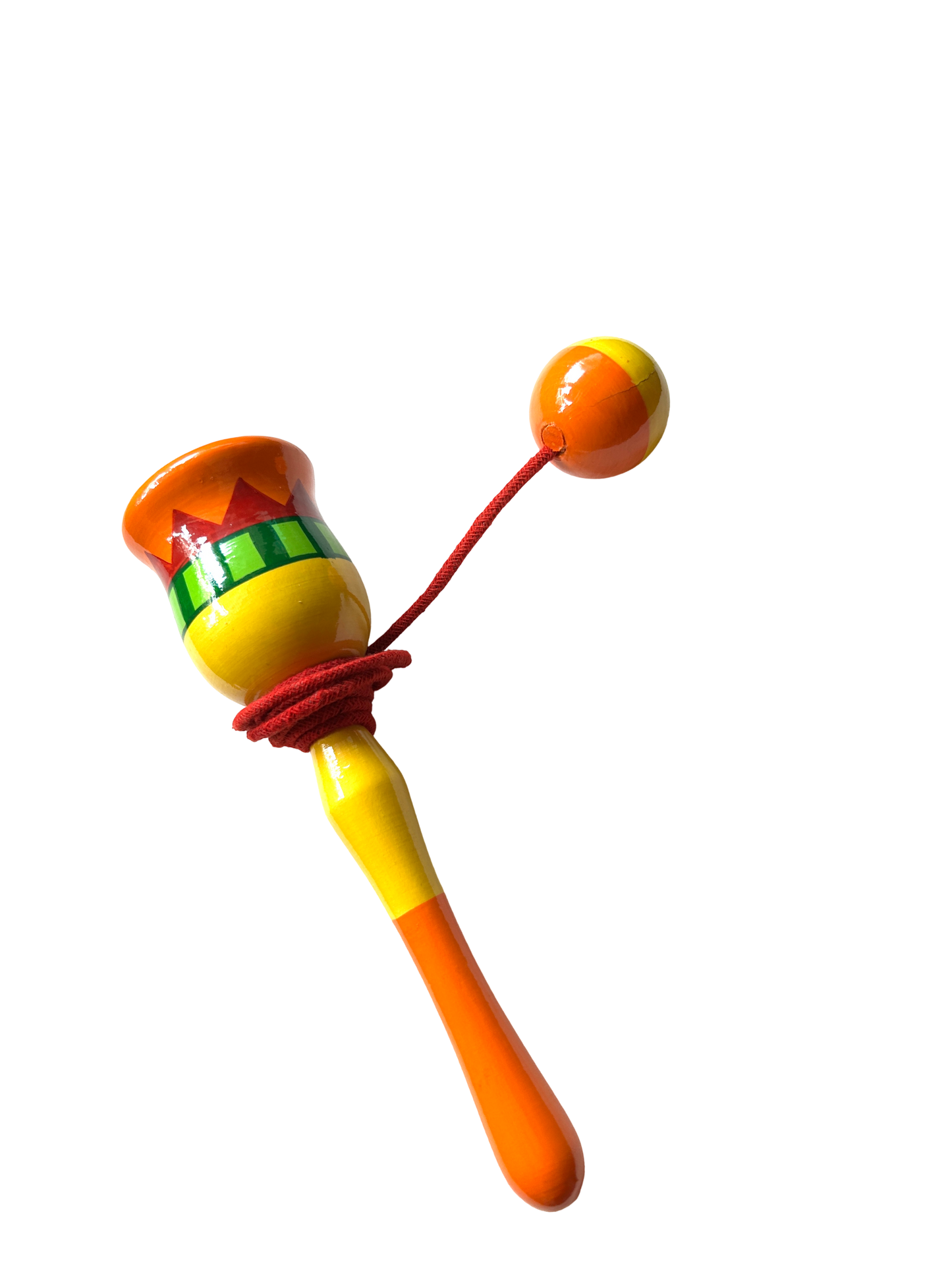 CUP AND BALL Classic wooden Skill Toy Game