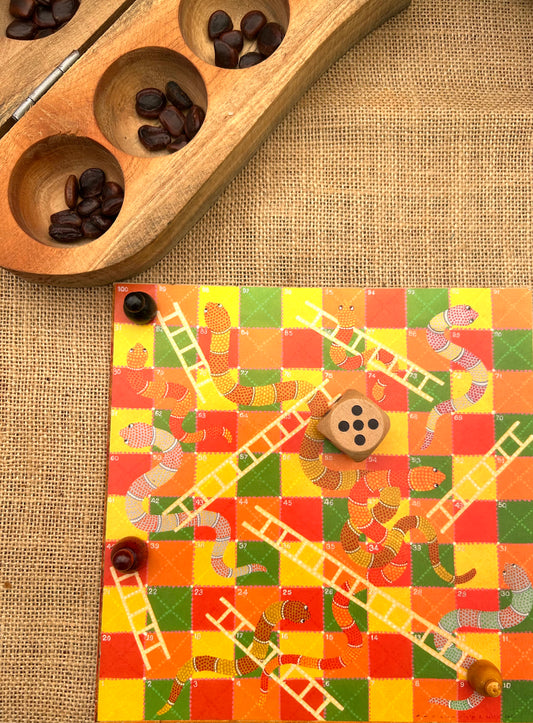SAANP SEEDI Board Game-a Gond Interpretation