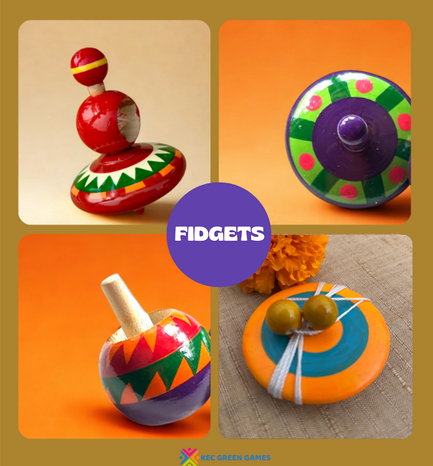 FIDGET BOX: The SPIN TOP BUNDLE for endless engagement, stress relief and concentration