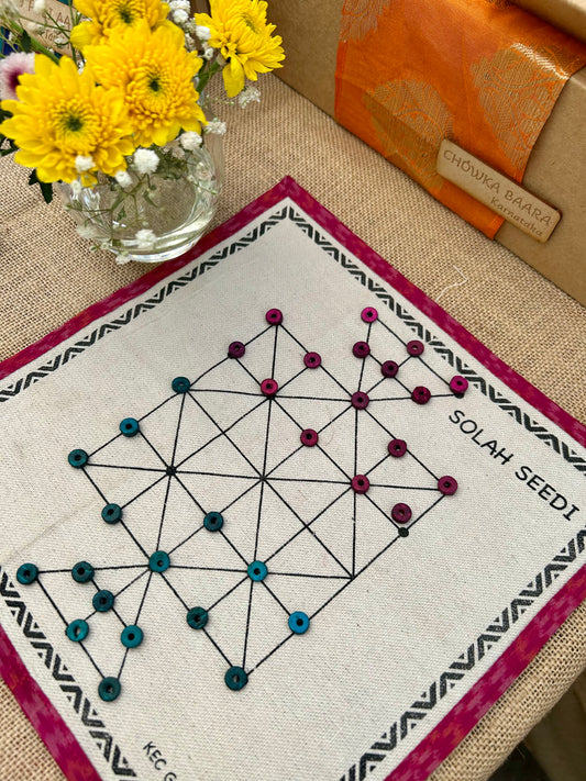 SOLAH SEEDI Traditional Indian Sixteen Soldiers Strategy Game