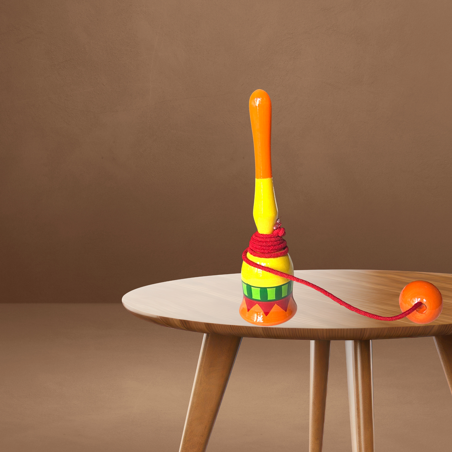 CUP AND BALL Classic wooden Skill Toy Game