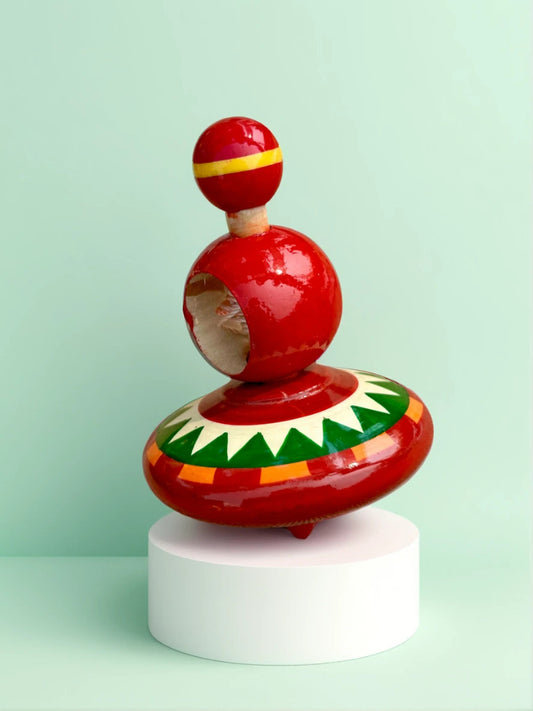 GHOOMIYO Traditional Pull string Spinning Toy Game