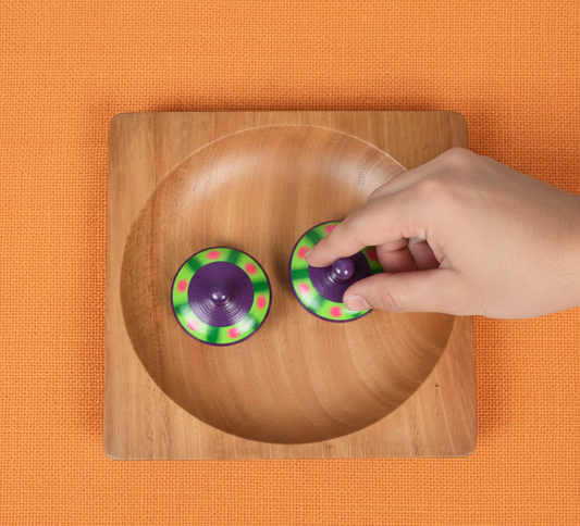 SPIN TOP STADIUM Premium Neem Wood Spin Base