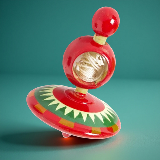GHOOMIYO Traditional Pull string Spinning Toy Game
